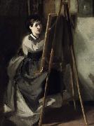 Eva Gonzales Portrait of Sister as Artist oil painting reproduction